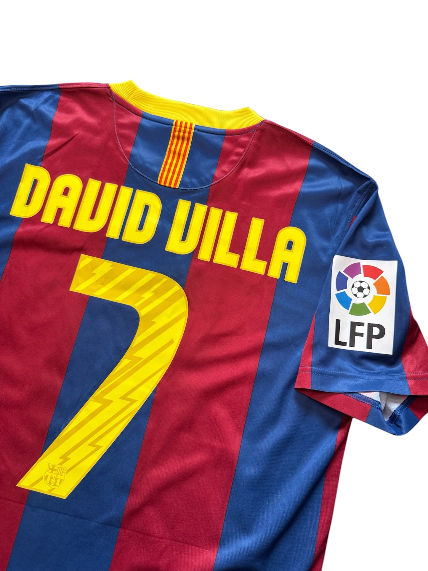 Barcelona 2010/11 Home Shirt #7 David Villa (M)