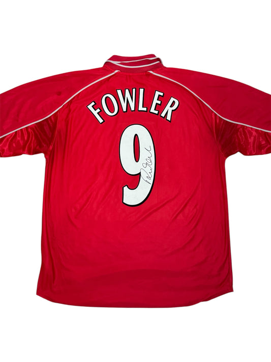 Liverpool FC 2000/01 Home Shirt #9 Fowler *Signed* (L)