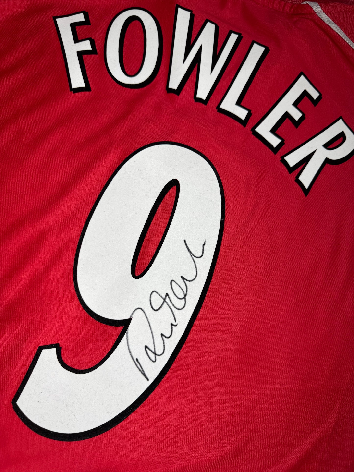 Liverpool FC 2000/01 Home Shirt #9 Fowler *Signed* (L)
