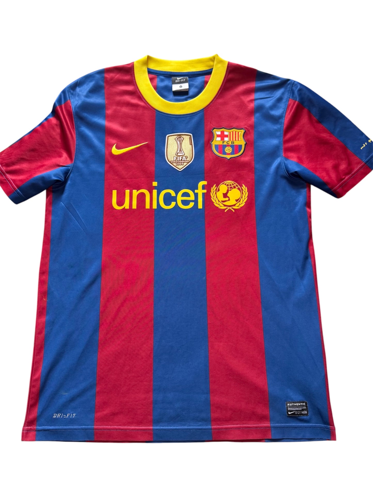 Barcelona 2010/11 Home Shirt #7 David Villa (M)