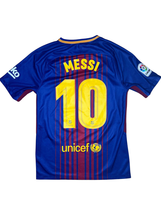 Barcelona 2017/18 Home Shirt #10 Messi (S)