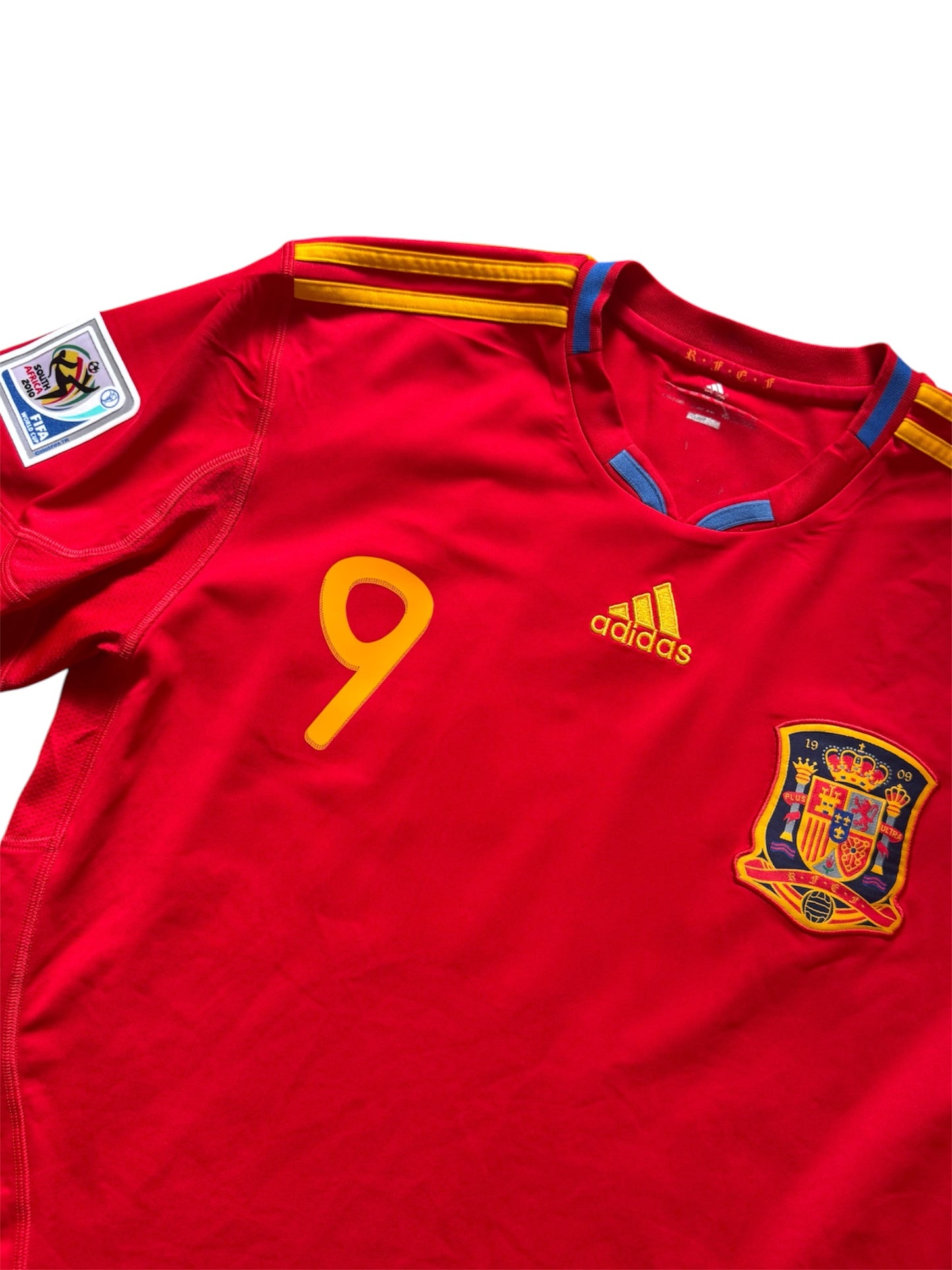 Spain 2010 Home Shirt #9 Torres (L)