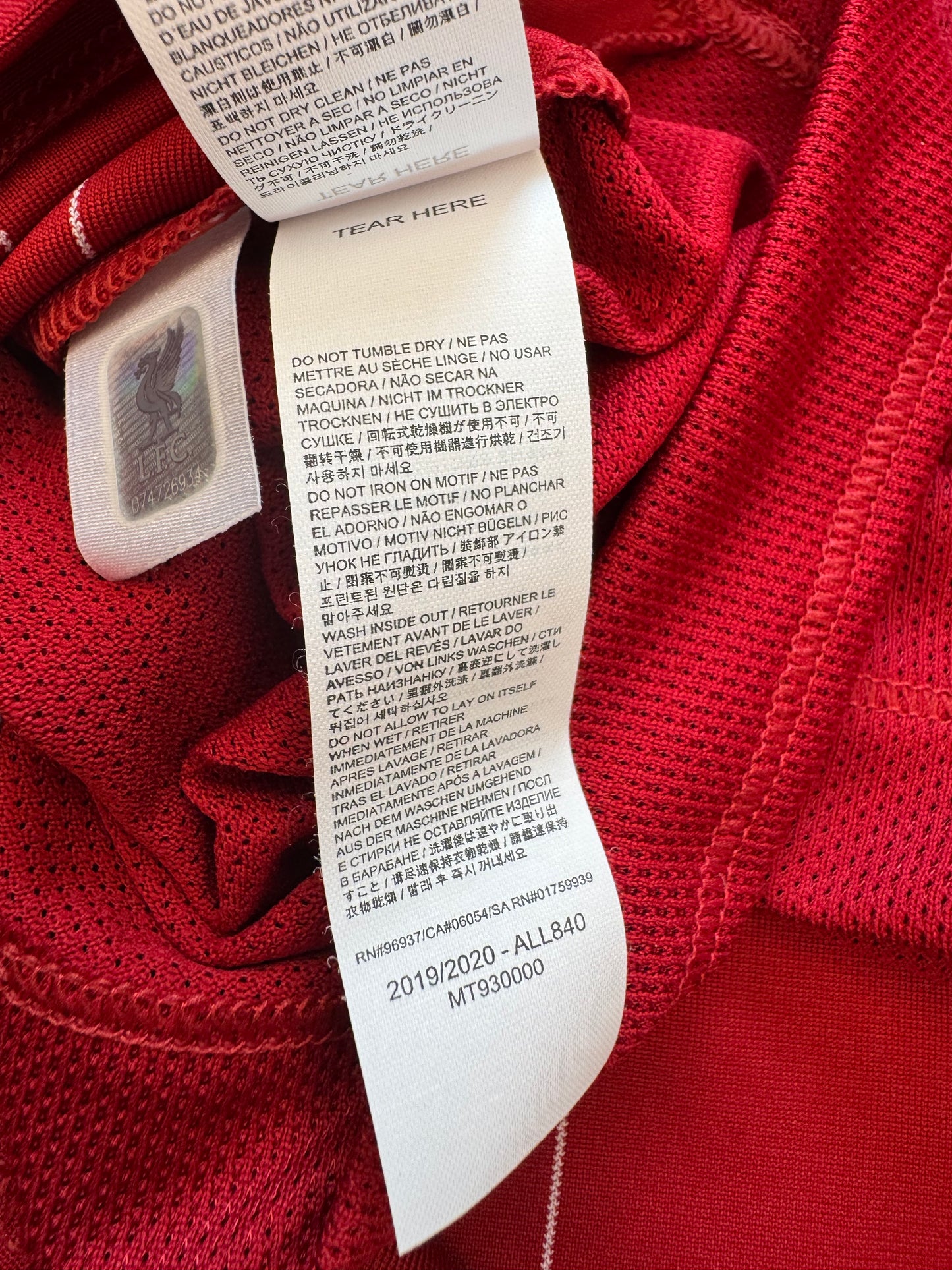 Liverpool FC 2019/20 Home Shirt (XL)