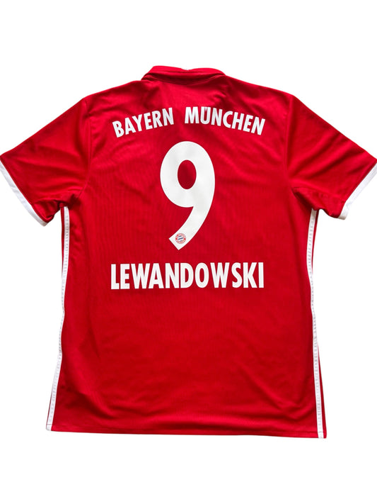 Bayern Munich 2016/17 Home Shirt #9 Lewandowski (L)
