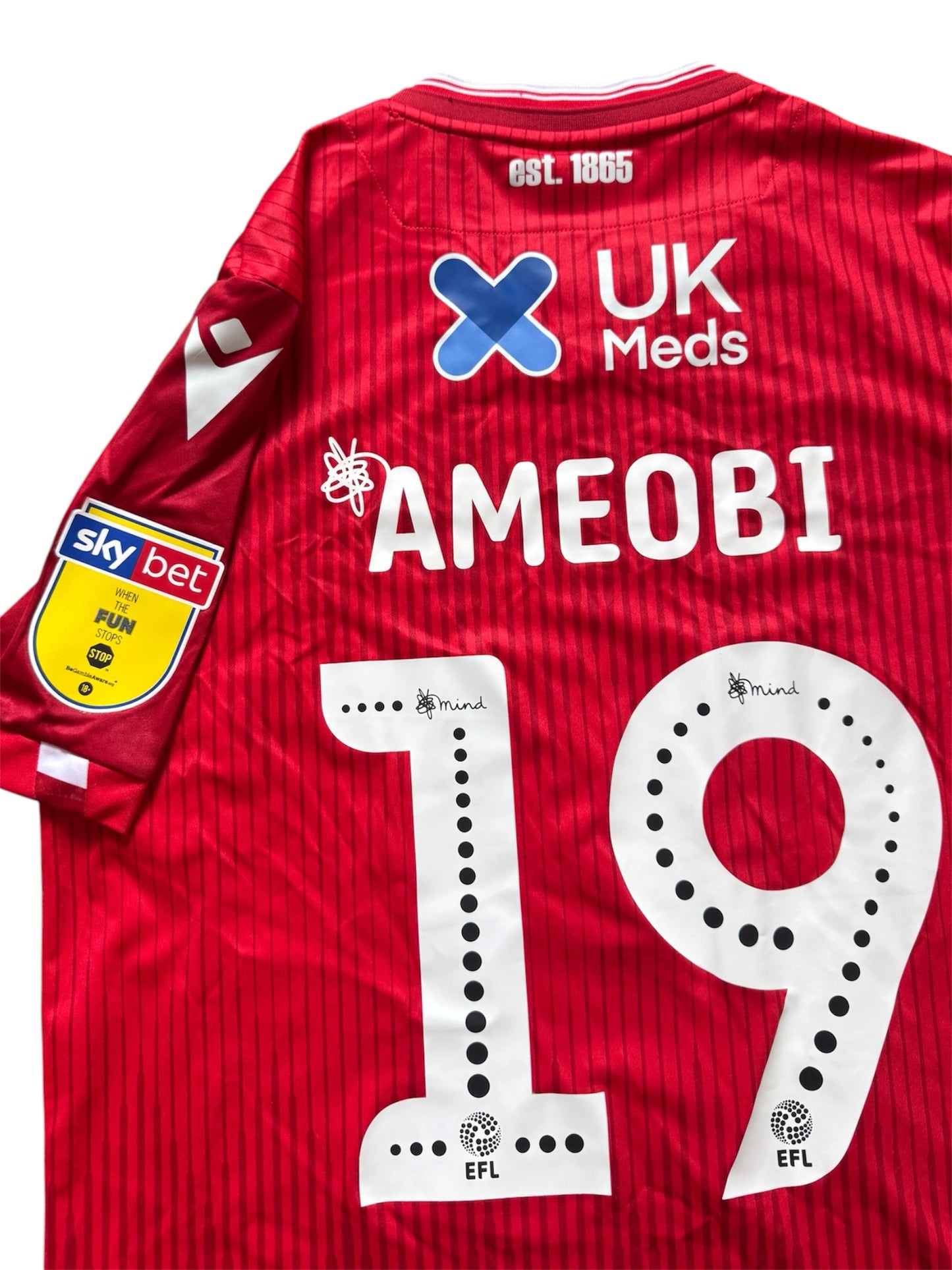 Nottingham Forest 2019/20 Home Shirt #19 Ameobi *Player Issued* (M)