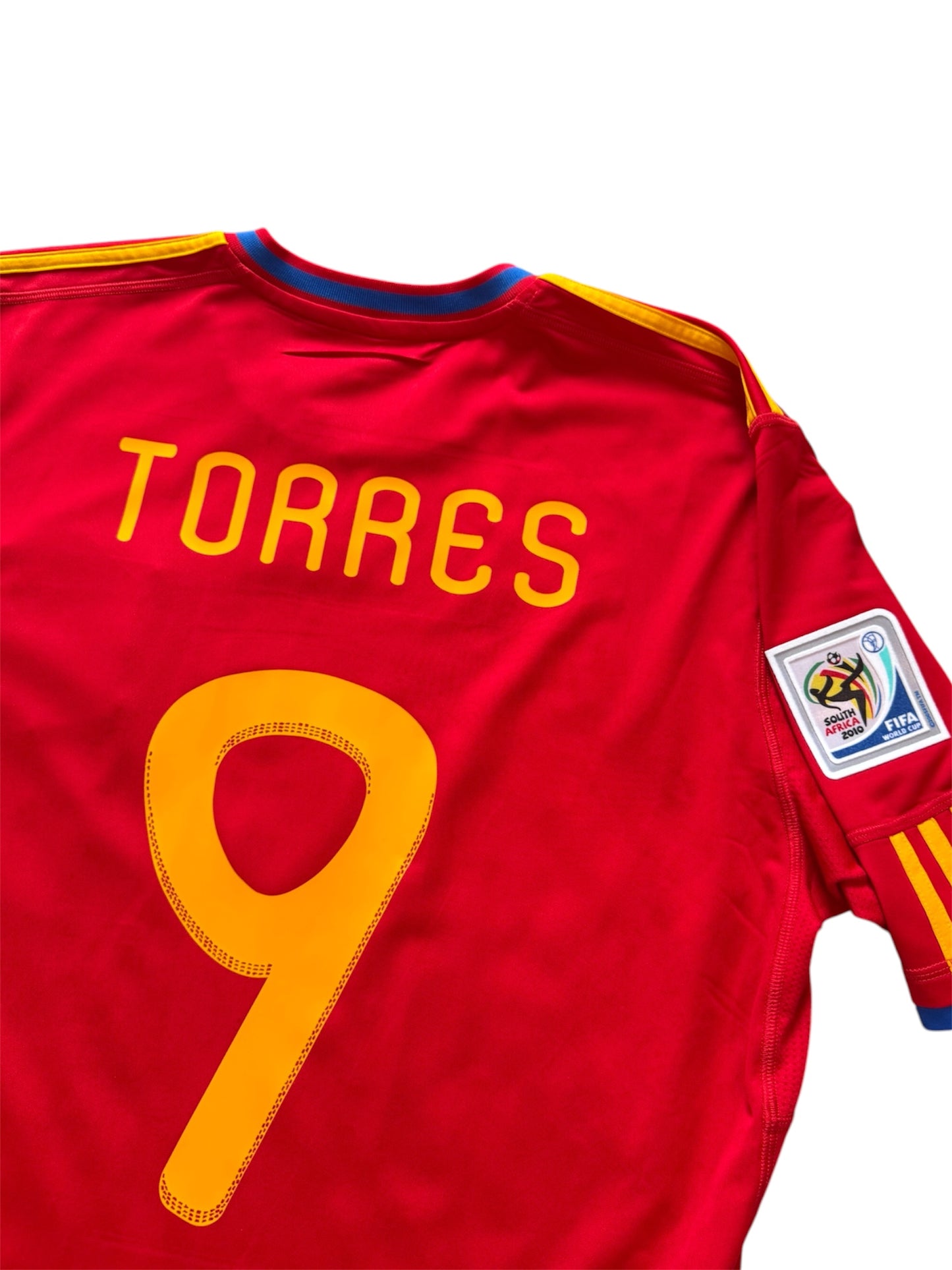 Spain 2010 Home Shirt #9 Torres (L)