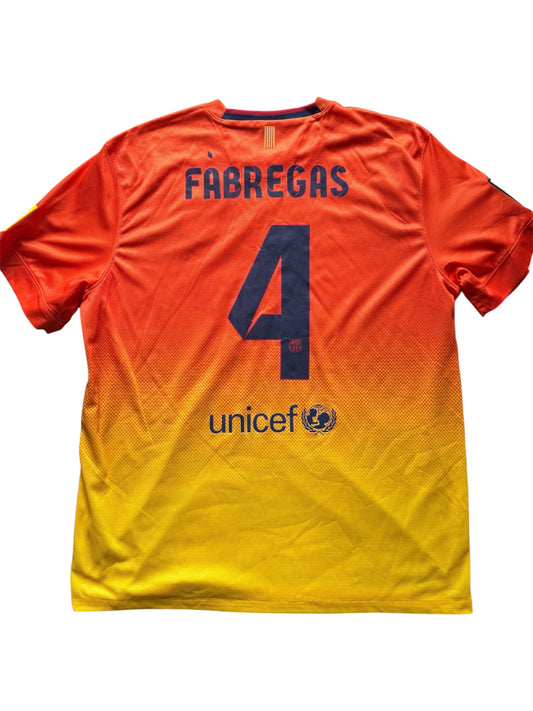 Barcelona 2012/13 Away Shirt #4 Fábregas (XL)