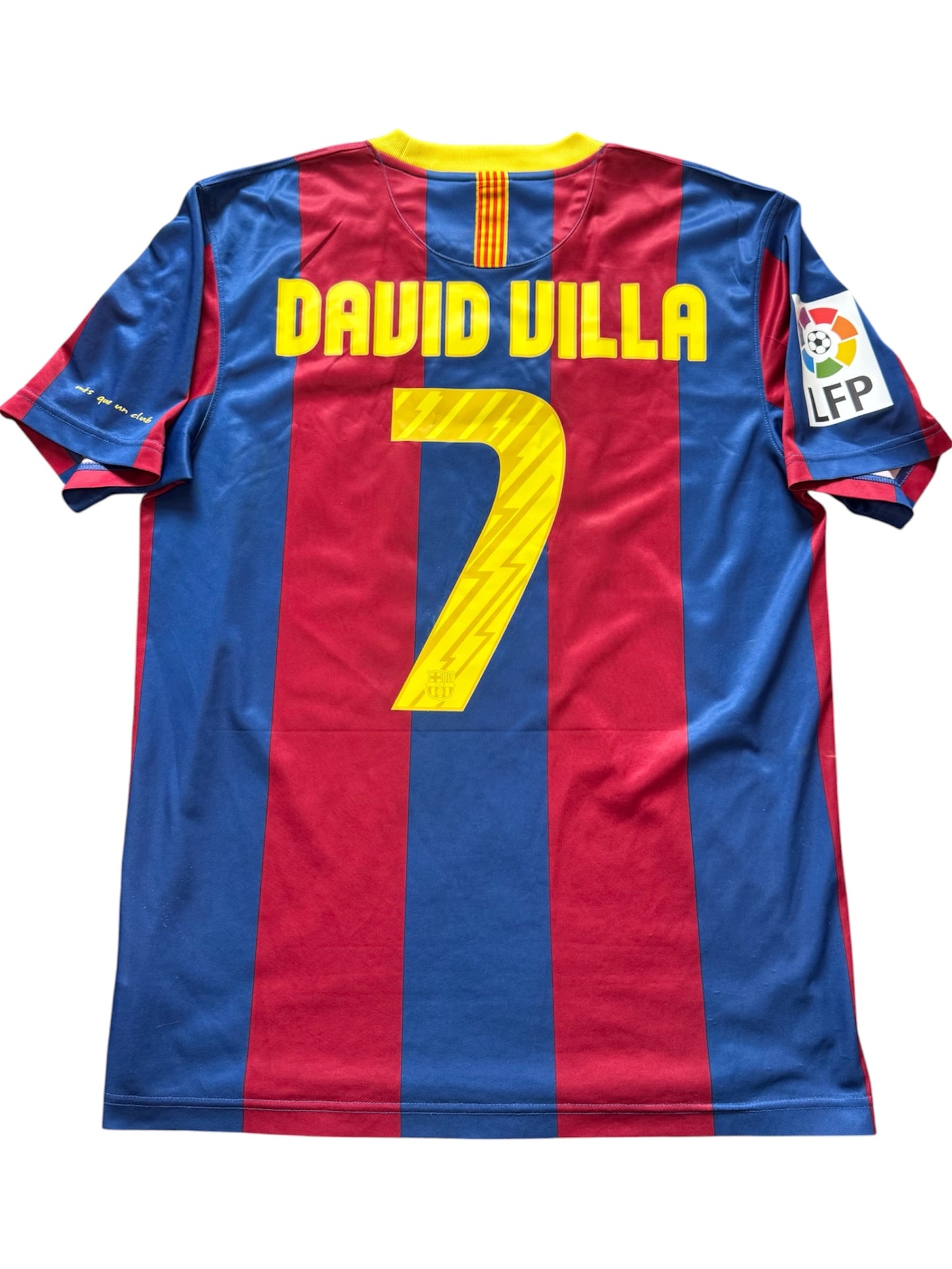 Barcelona 2010/11 Home Shirt #7 David Villa (M)