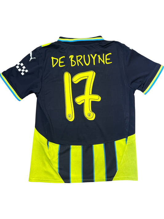 Manchester City 2024/25 Away Shirt #17 De Bruyne (M)