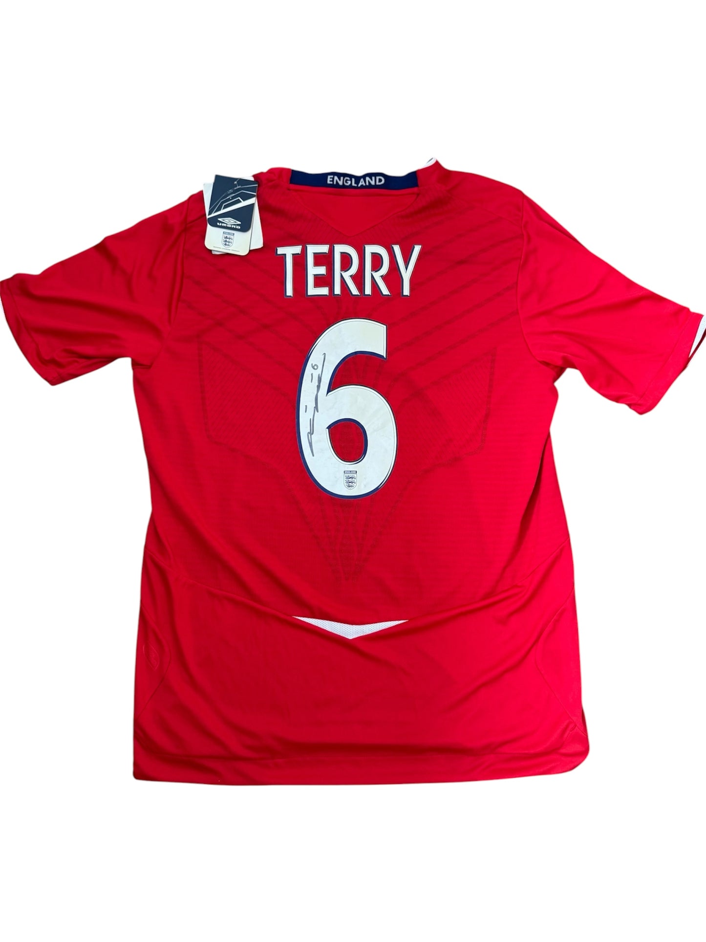 England 2008/10 Away Shirt #6 Terry *SIGNED* (L)