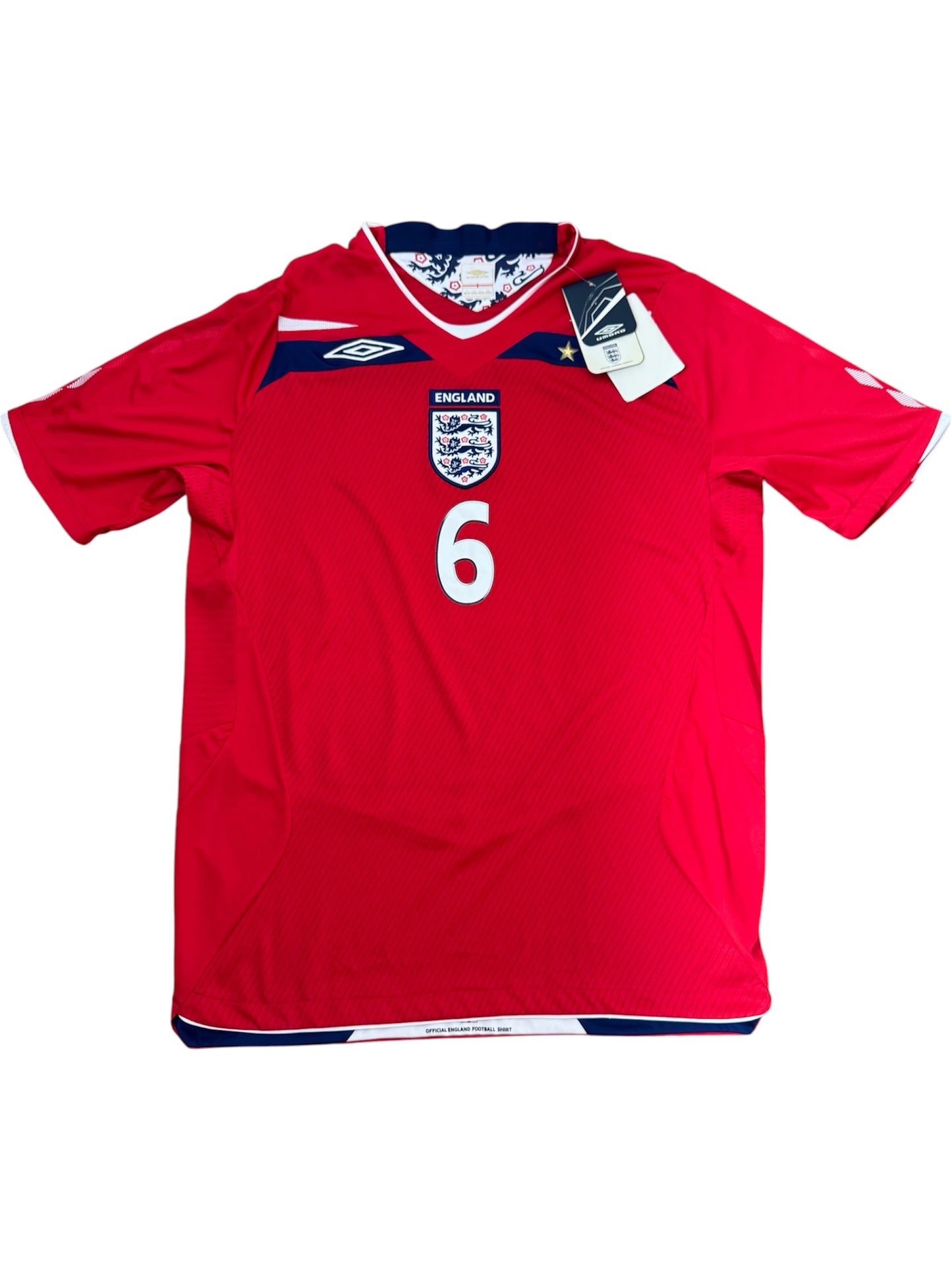 England 2008/10 Away Shirt #6 Terry *SIGNED* (L)