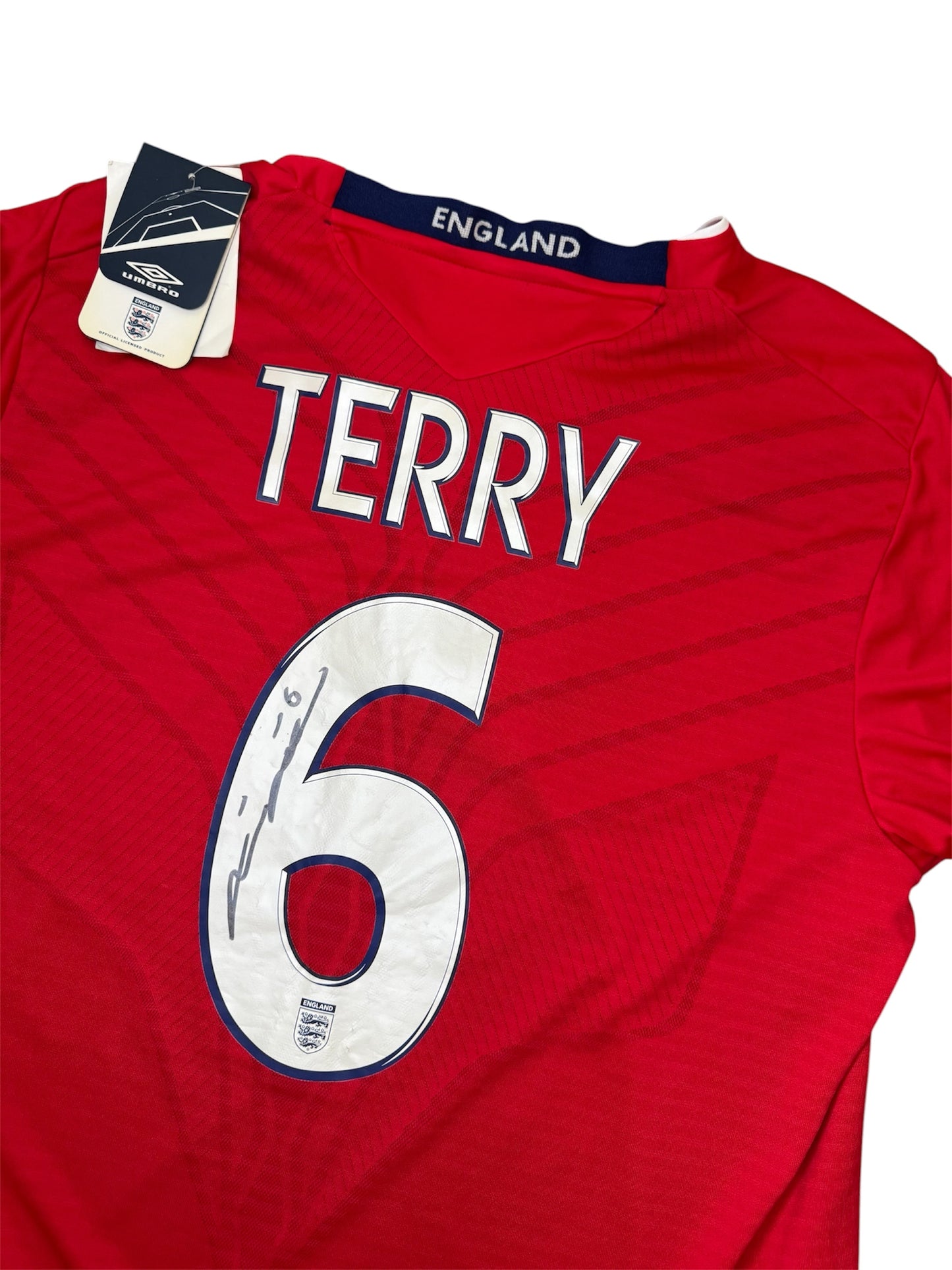 England 2008/10 Away Shirt #6 Terry *SIGNED* (L)