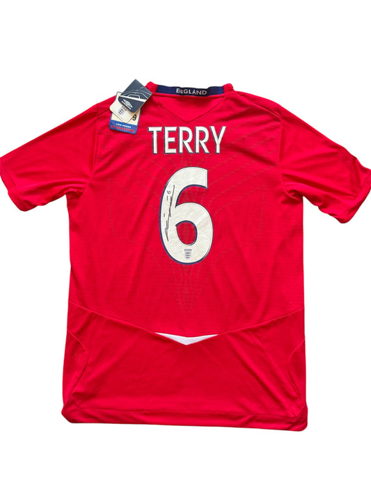 England 2008/10 Away Shirt #6 Terry *Signed* (L)