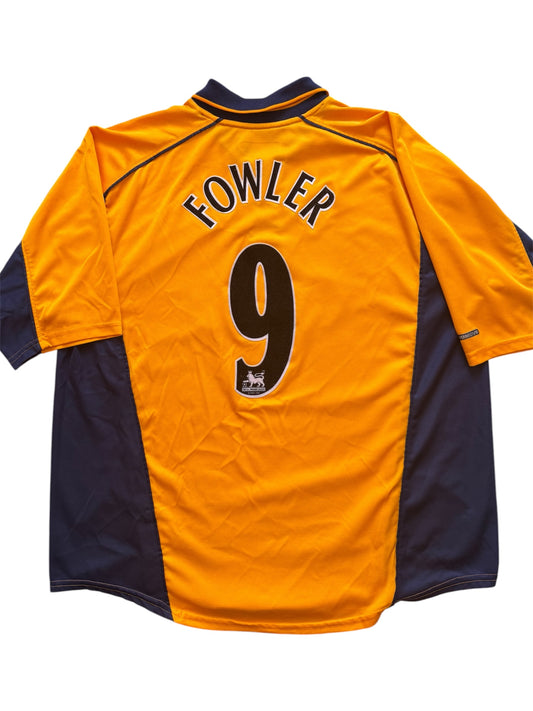 Liverpool FC 2000/02 Away Shirt #9 Fowler (XL)