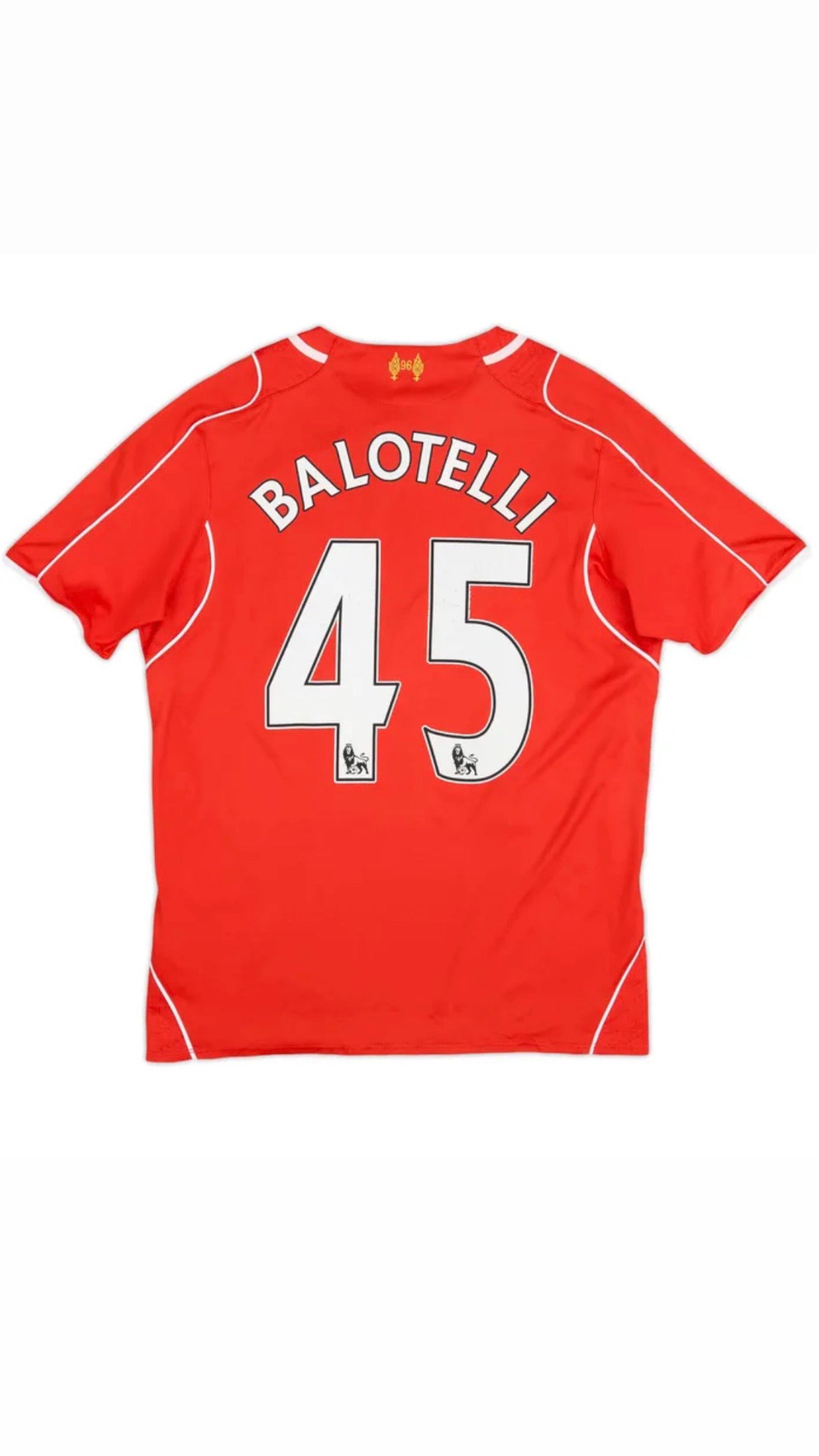 Liverpool 2014/15 Home Shirt #45 Balotelli (L)